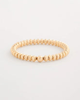 Gold Goldtone Rounded Stretch Bracelet