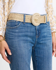Gold Chic Metallic Shine Stretch Belt