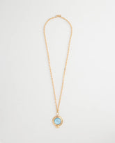 Aqua Twice As Nice Aqua Pendant Necklace