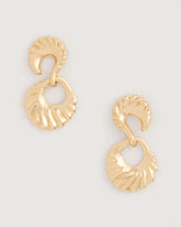 Gold Golden Doorknocker Earrings