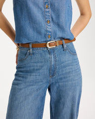 Black/Brown Skinny Reversible Trouser Belt