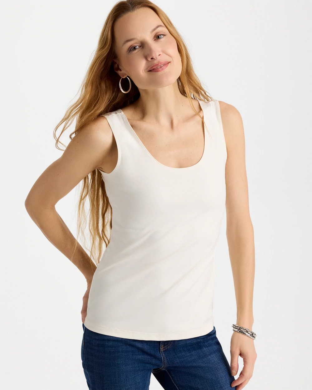 Ecru Microfiber Tank