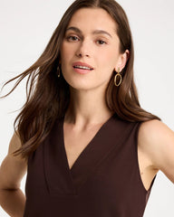 Cocoa Bean Travelers™ Knit V-Neck Tank