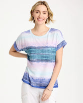 Pale Sweet Pea Zenergy® Ombre Drop Shoulder Tee