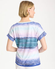 Pale Sweet Pea Zenergy® Ombre Drop Shoulder Tee