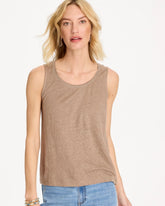 Topaz Smoke Linen Tank