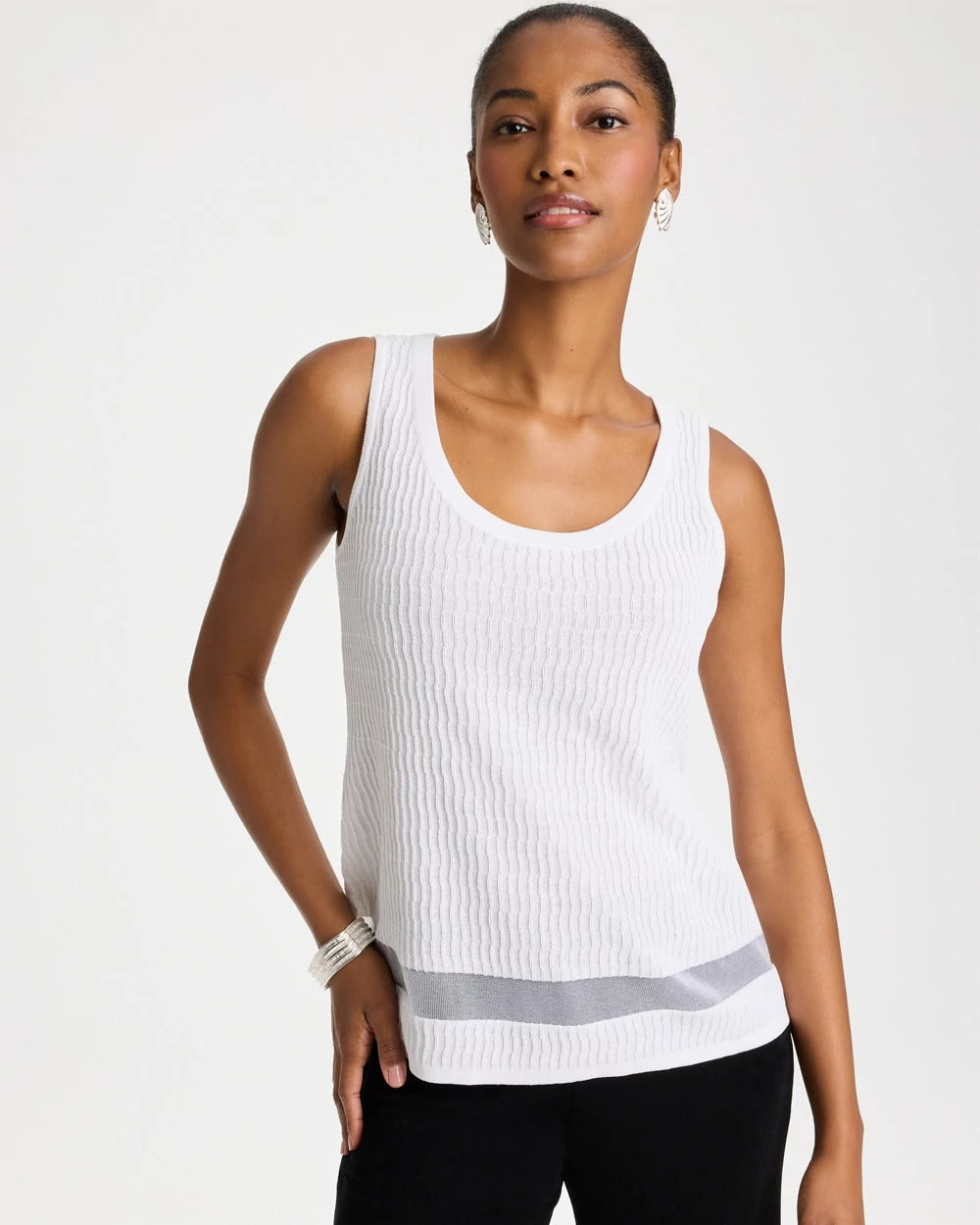 Travelers Winter Drift Travelers™ Sheer Stripe Tank