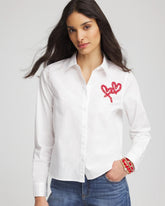 Alabaster Crystal Heart Poplin Shirt
