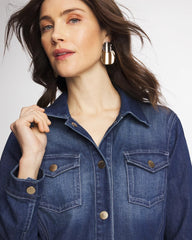 Rome Indigo Button Down Denim Topper