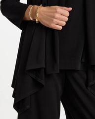 Black Travelers™ Knit Drape Cardigan
