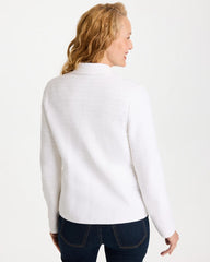 Alabaster Textured Stitch Detail Cardigan