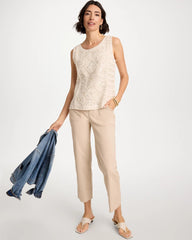 Neutral Crochet Sequin Tank