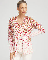 Multi Ombré Printed V-Neck Cardigan