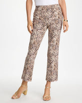 Pale Sand Brigitte™ Animal Print Crop Flare Pants