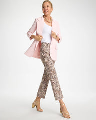 Pale Sand Brigitte™ Animal Print Crop Flare Pants