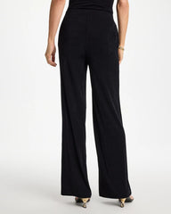 Travelers Black Petite Travelers™ Wide-Leg Pocket Pants