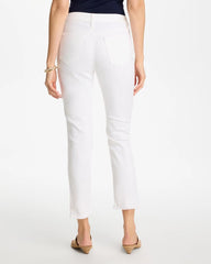 Alabaster No-Stain Girlfriend Frayed Ankle Jeans