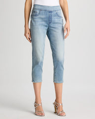Printemps Indigo Pull-On Capri Jeans