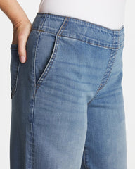 Bailey Indigo Pull-On Boyfriend Cropped Jeans
