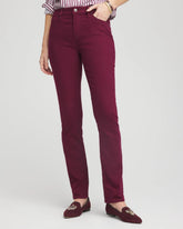 Deep Chianti Girlfriend Slim Full-Length Jeans