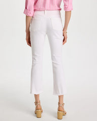 Alabaster Petite No Stain Girlfriend Fray Hem Kick Flares