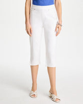Alabaster Pull-On Capri Jeans