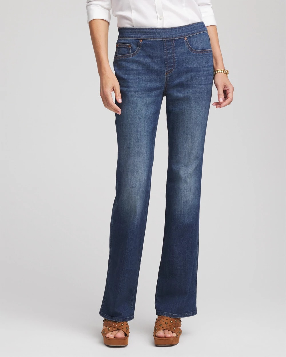 Estero Indigo Pull-On Slim Bootcut Jeggings