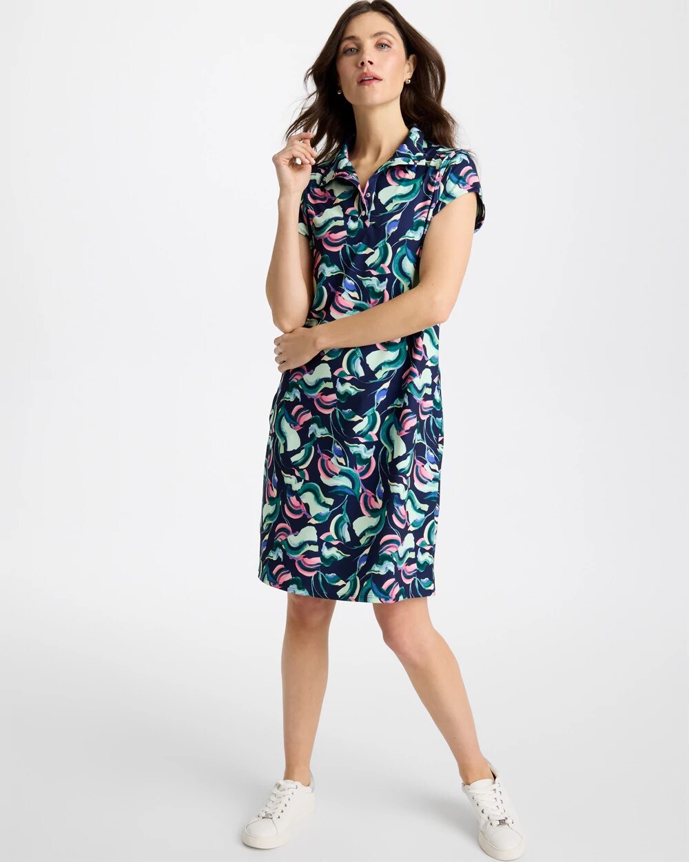 Blossom Zenergy® UPF Blooms Polo Dress