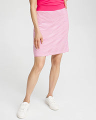 Pink Bromeliad Zenergy® UPF Knit Stripe Skort