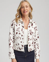 Ecru Pampas Pony Denim Jacket