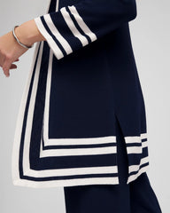 Travelers India Ink Travelers™ Contrast Border Cardigan