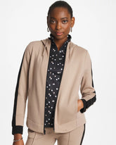 Studio Taupe Zenergy® Double-Knit Contrast Jacket