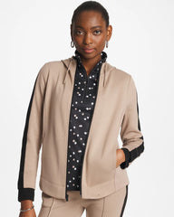 Studio Taupe Zenergy® Double-Knit Contrast Jacket