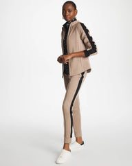 Studio Taupe Zenergy® Double-Knit Contrast Jacket