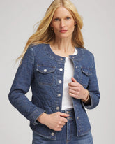 Wilma Indigo Quilted Denim Jacket
