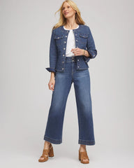 Wilma Indigo Quilted Denim Jacket