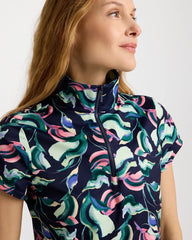 Blossom Zenergy® UPF Blooms Half Zip Polo