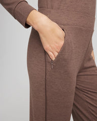Walnut Zenergy® Cloud Satin Trim Pants