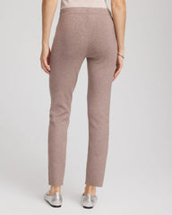 Taupe Heather Zenergy® Luxe Rhinestone Ankle Pants