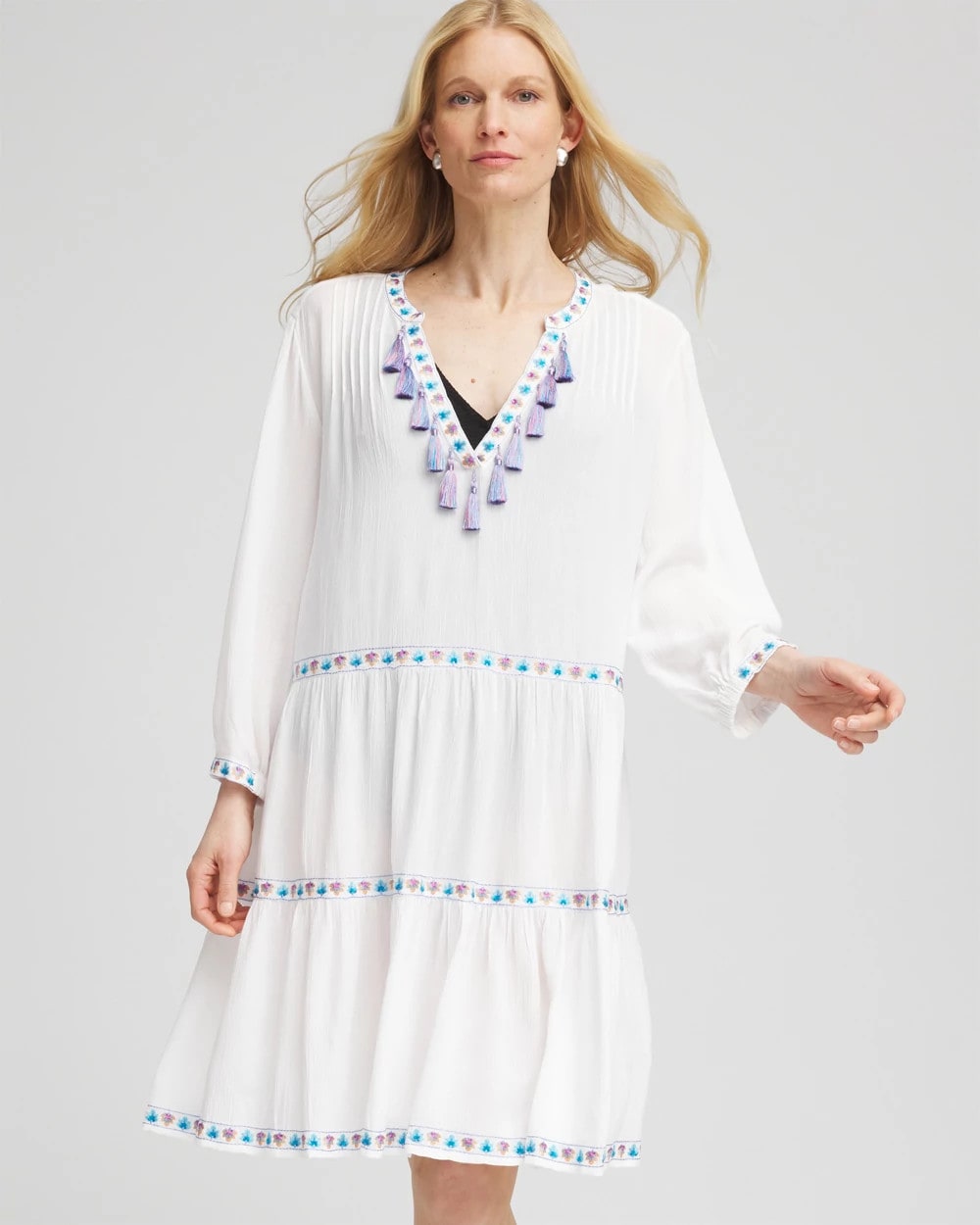 Alabaster Chico's Beach Swimsuit Cover-Up Dress