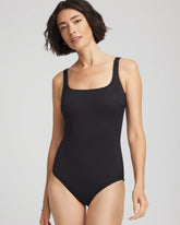 Black Gottex Saint-Tropez Square Neck One Piece