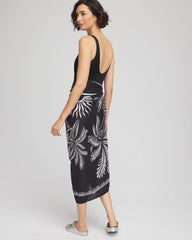Black/Multi Magicsuit® Hearts of Palm Pareo