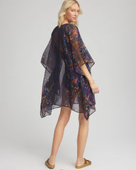 Black/Multi Miraclesuit® Tapiz Caftan Cover-Up