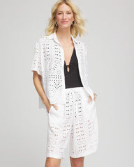 Alabaster Swimsuit Cover-Up Short and Shirt Set