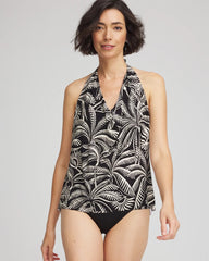 Black/Multi Miraclesuit® Hearts of Palm Tankini