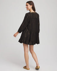 Black Miraclesuit® Beach Jacquard Dress