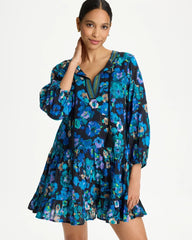 Black/Multi Secret Garden Beach Dress