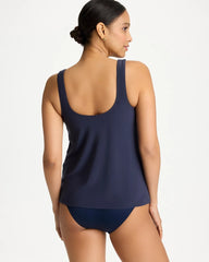 Midnight Rock Solid Atria Tankini