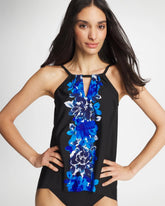 Black/Multi Miraclesuit® Ombra Fiore Tankini