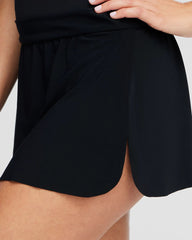 Black Magicsuit Tennis Swim Skirt